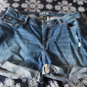 Denim shorts